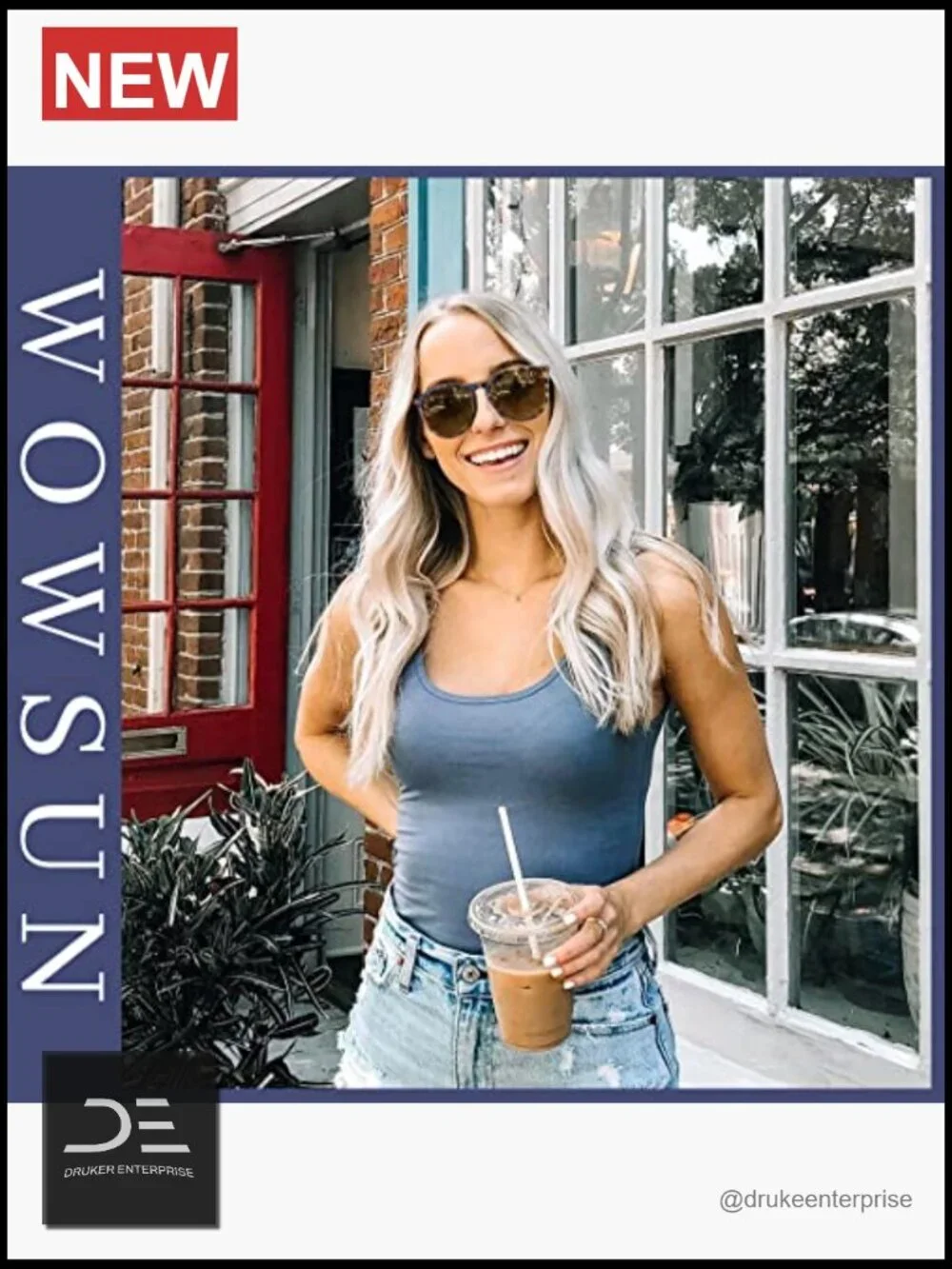 Retro Round Polarized Sunglasses for Women with UV Protection